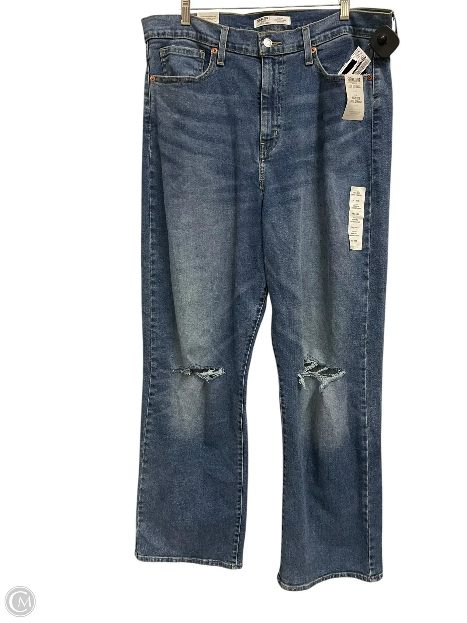 Everyday Casual Men's JeansJeans Straight By Levis In Blue Denim, Size: 16