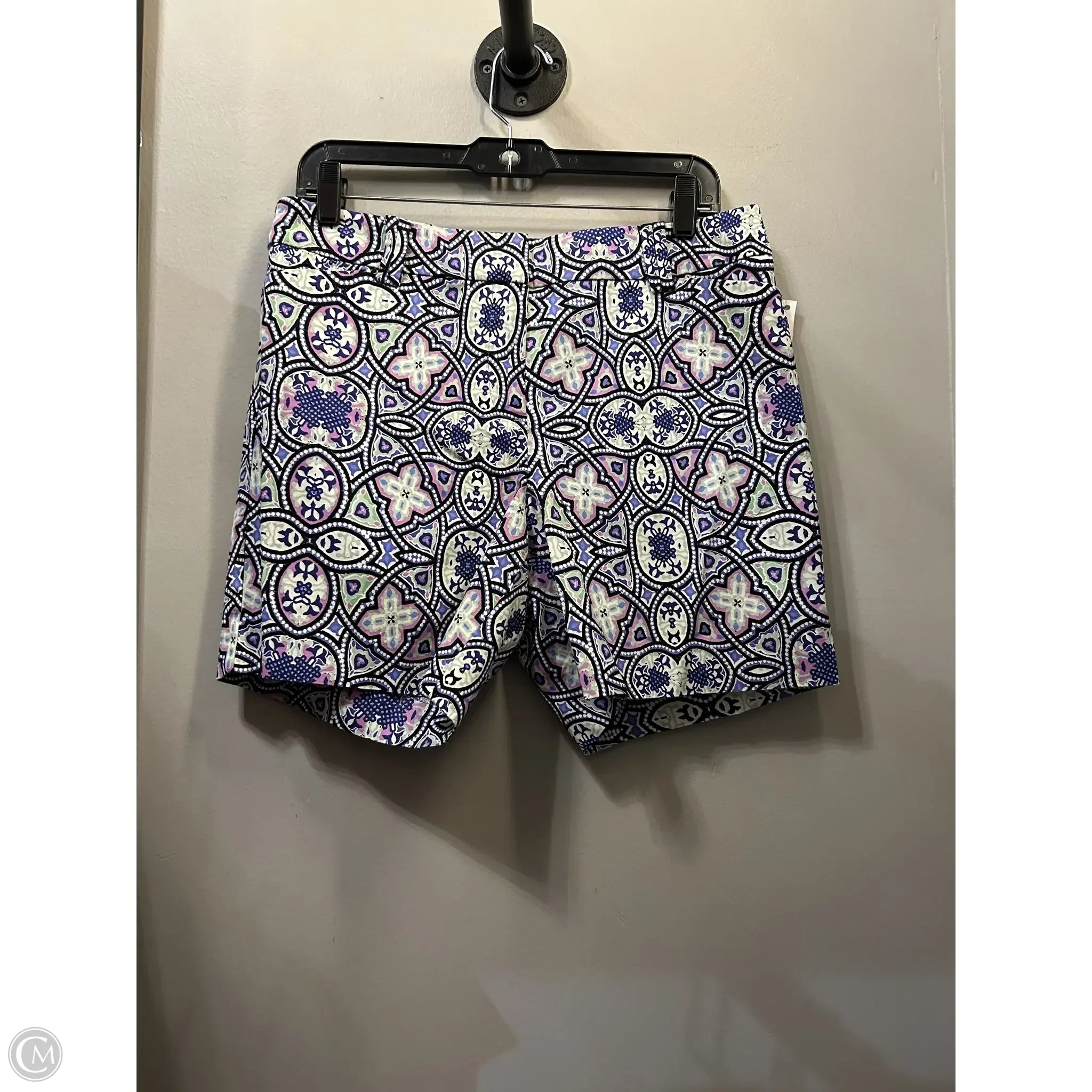 Men's Versatile Outdoor Adventure ShortsShorts By Talbots In Black & Purple, Size: 10p