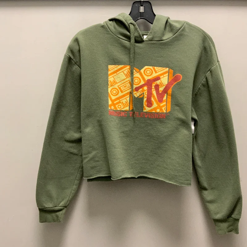 Men's Hoodies with Heavy-Duty ZippersSweatshirt Hoodie By mtv In Green, Size: M