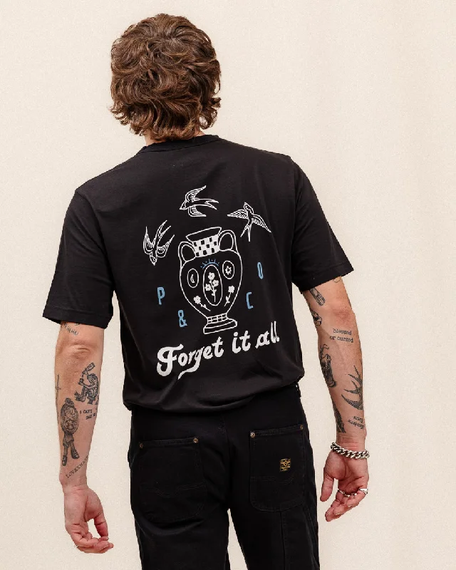 Men's Shirts with Belt LoopsForget It All T-Shirt - Washed Black