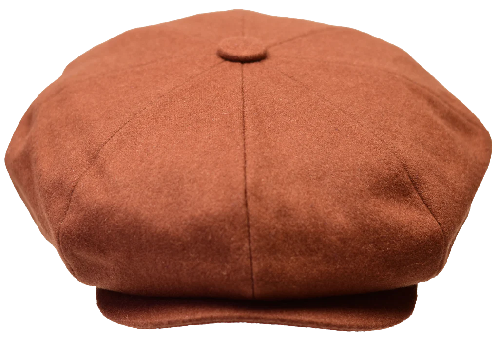 Waterproof Work HatsCognac Men's Apple Hat wool 8 Panel Casual Hats