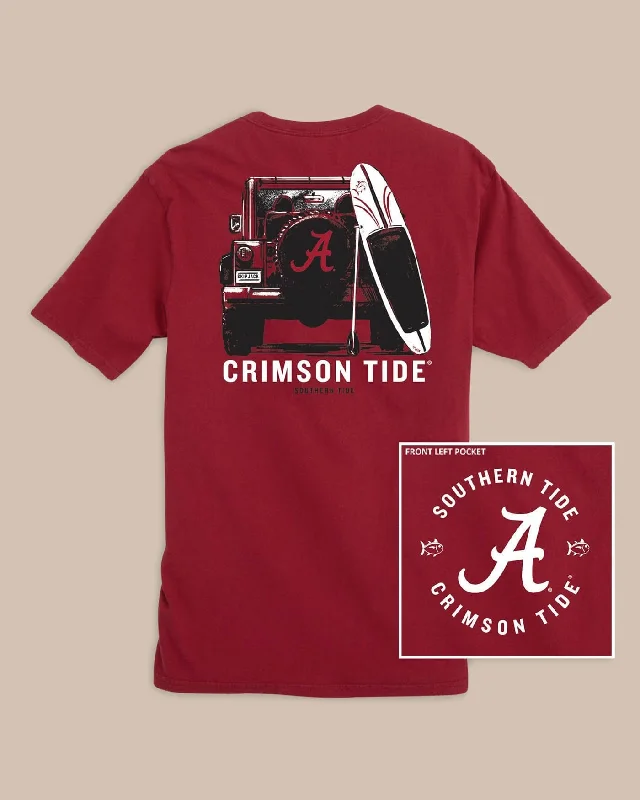 Men's Shirts with Rounded HemlinesAlabama Crimson Tide Road Trip Short Sleeve T-Shirt