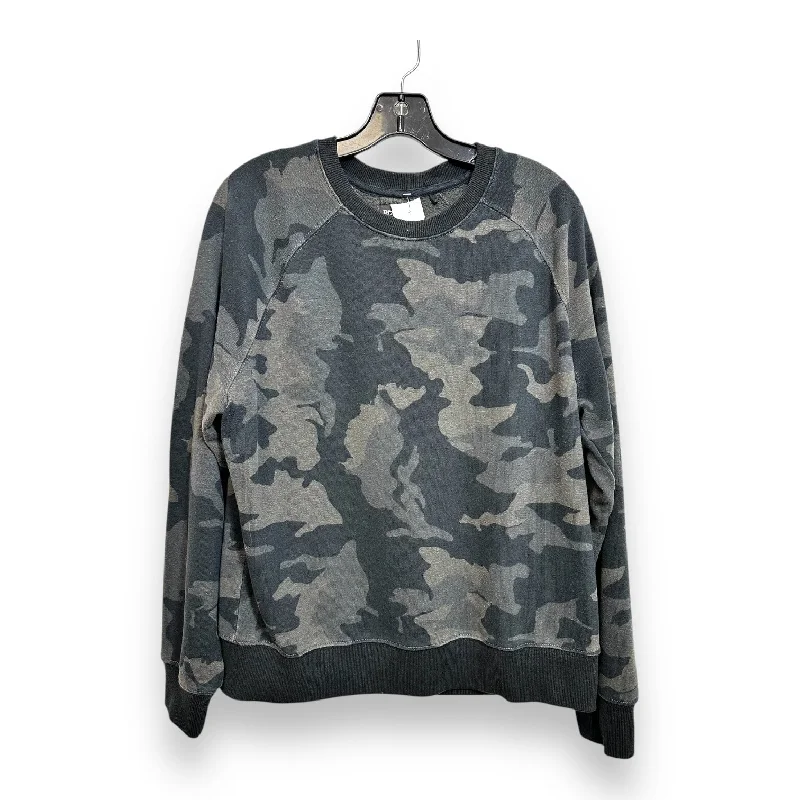 Men's Hoodies with LogoSweatshirt Collar By Prana In Camouflage Print, Size: L
