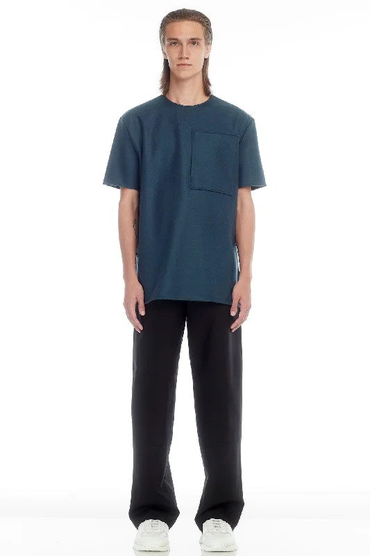Men's Coats with Vintage StyleJil Sander T-Shirt CN SS in Aqua