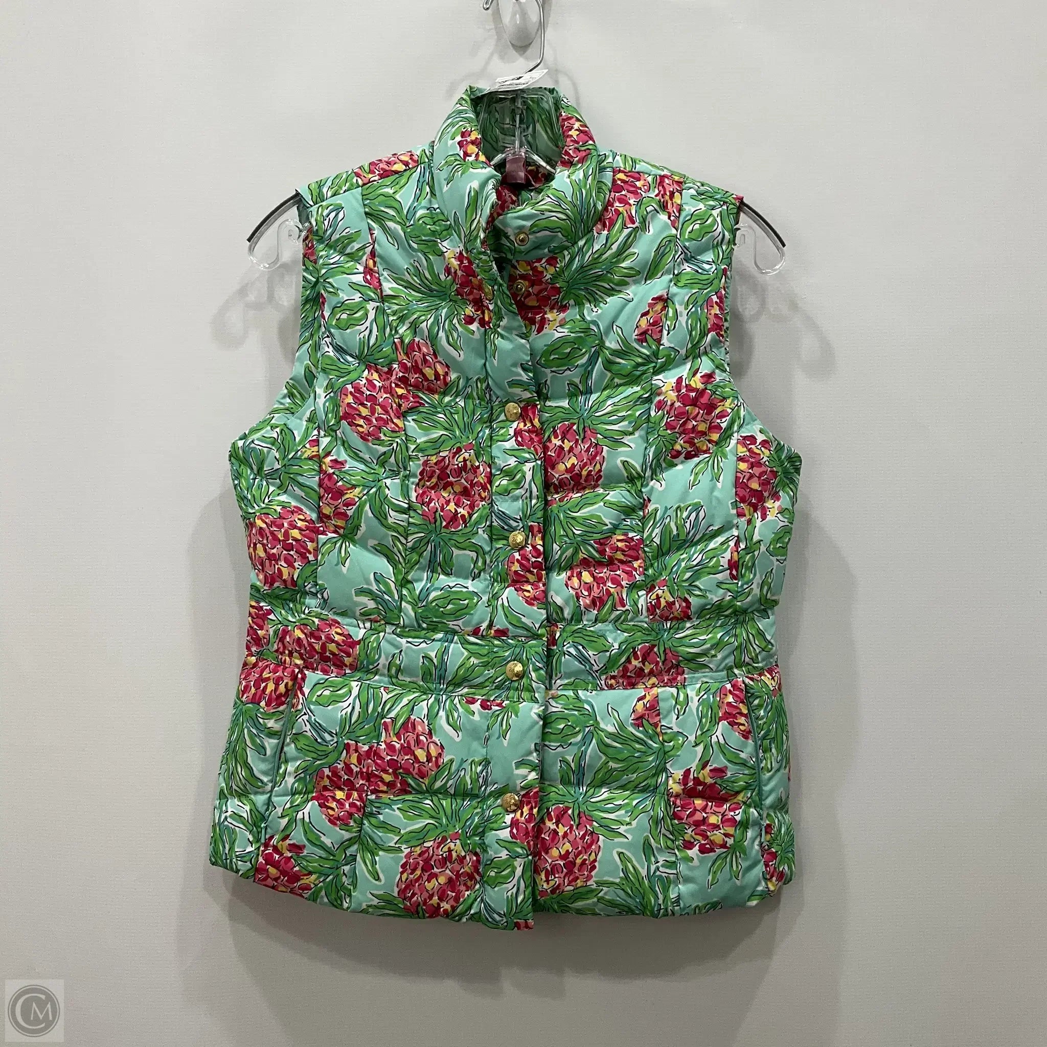 Trendy Men's Anorak JacketsVest Designer By Lilly Pulitzer In Multi-colored, Size: S