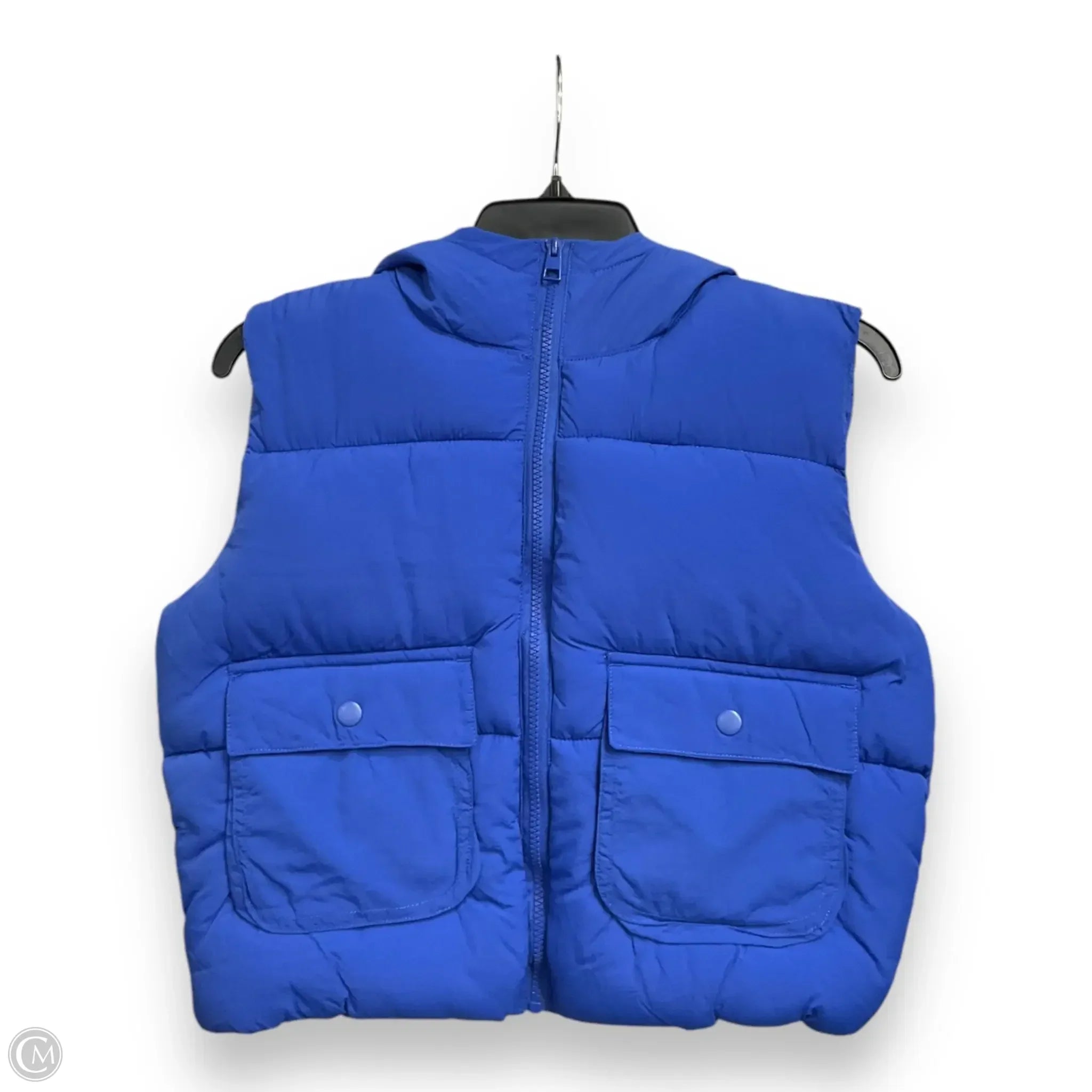 Men's Coats with ButtonsVest Puffer & Quilted By Love Tree In Blue, Size: S
