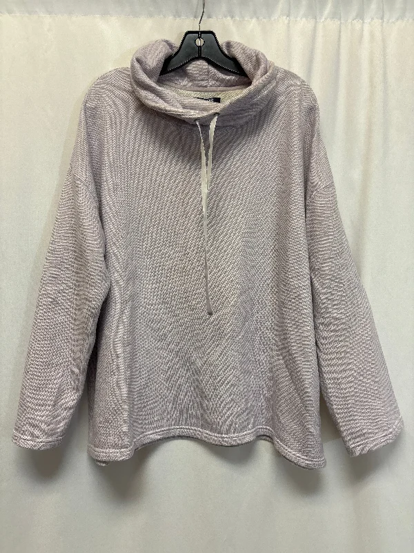 Men's Hoodies with Kangaroo PocketsSweatshirt Collar By Chaps In Purple, Size: Xxl