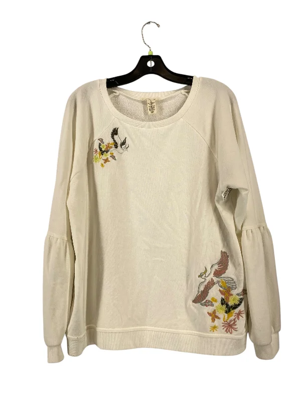 Men's Hoodies for LoungingSweatshirt Crewneck By West Bound In White, Size: L