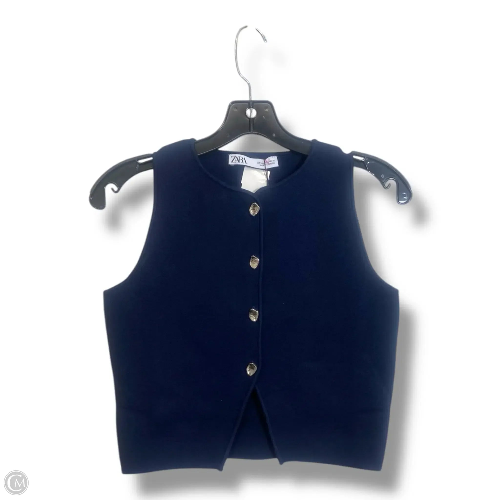 Men's Coats with Convertible CollarsVest Other By Zara In Navy, Size: M