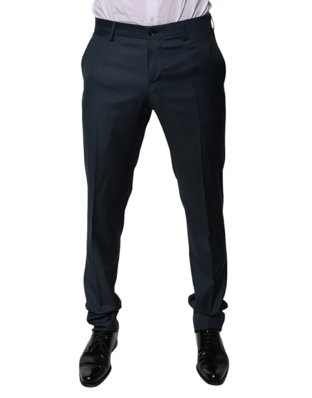 Jeans for Men with Skinny LegsDolce & Gabbana Wool Tape Formal Dress Men's Pants (Pre-Owned)