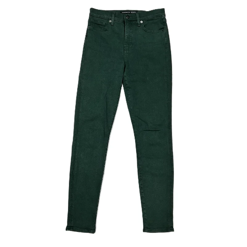 Fashion-Forward Men's JeansGreen Denim Jeans Designer By Veronica Beard, Size: 2