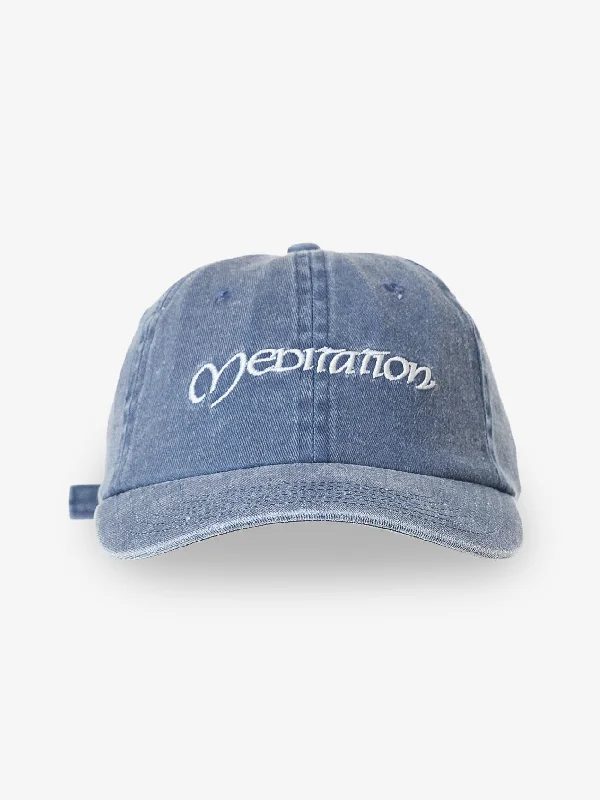 Female Straw HatsMeditation 6 Panel Cap - Blue Ashes