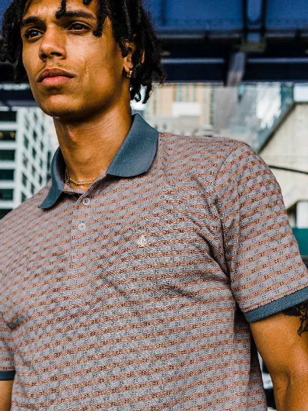 Men's Shirts with Belt AttachmentsVeeco Vital Short Sleeve Polo - Slate Blue