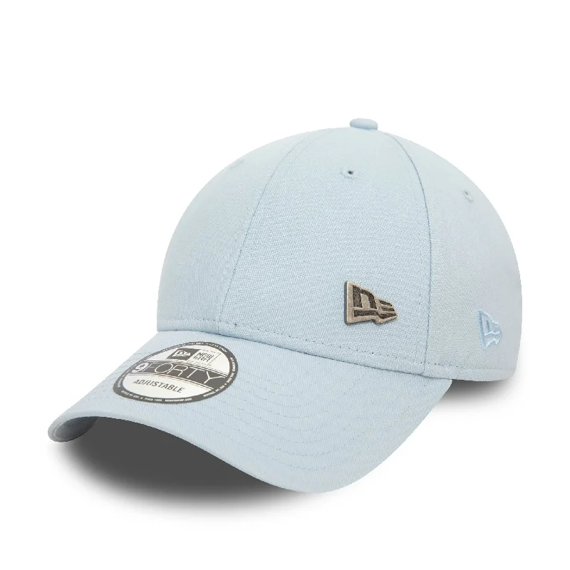 Retro Baseball CapsNew Era Pin Pastel Blue 9FORTY Adjustable Cap