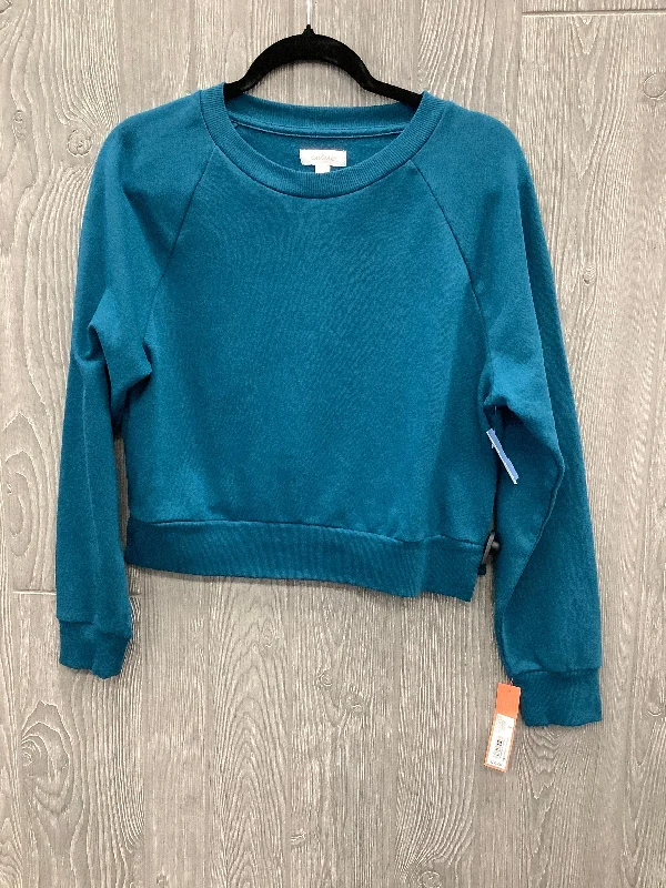 Men's Hoodies for AutumnSweatshirt Crewneck By Colsie In Blue, Size: S