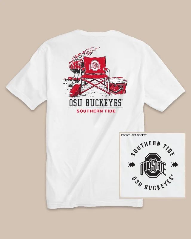 Men's Shirts with Appliquéd SleevesOhio State Buckeyes Gameday BBQ Tailgate T-Shirt