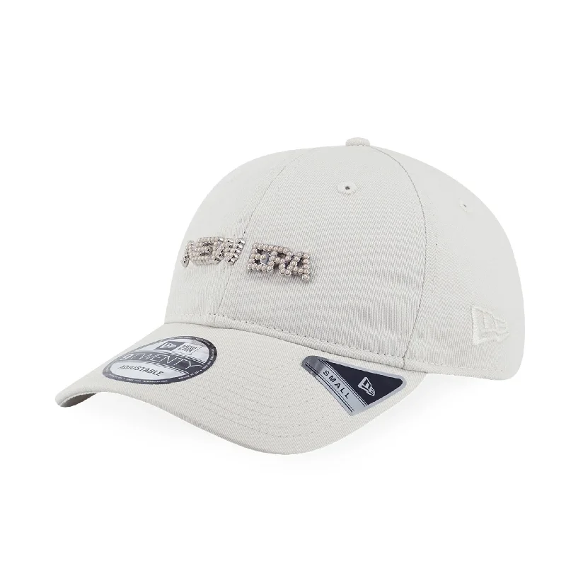 Embroidered Baseball CapsNew Era Savor The Moment White 9TWENTY Adjustable Cap