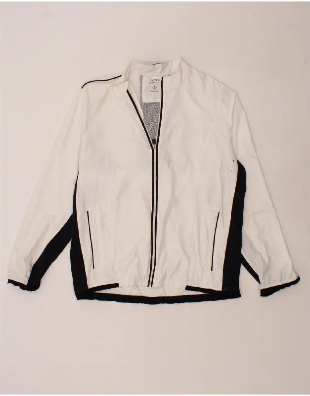 Comfortable Men's ParkasADIDAS Mens Clima Proof Rain Jacket UK 38 Medium White Colourblock Comfortable Men's ParkasADIDAS Mens Clima Proof Rain Jacket UK 38 Medium White Colourblock