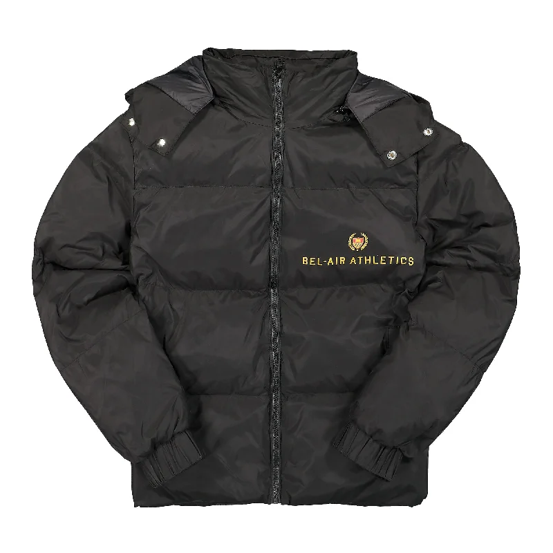 Men's Coats without LiningAcademy Solid Puffer Jacket