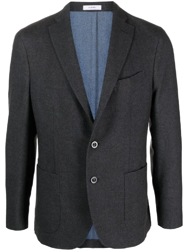 Designer Men's OvercoatsBoglioli Jackets Grey