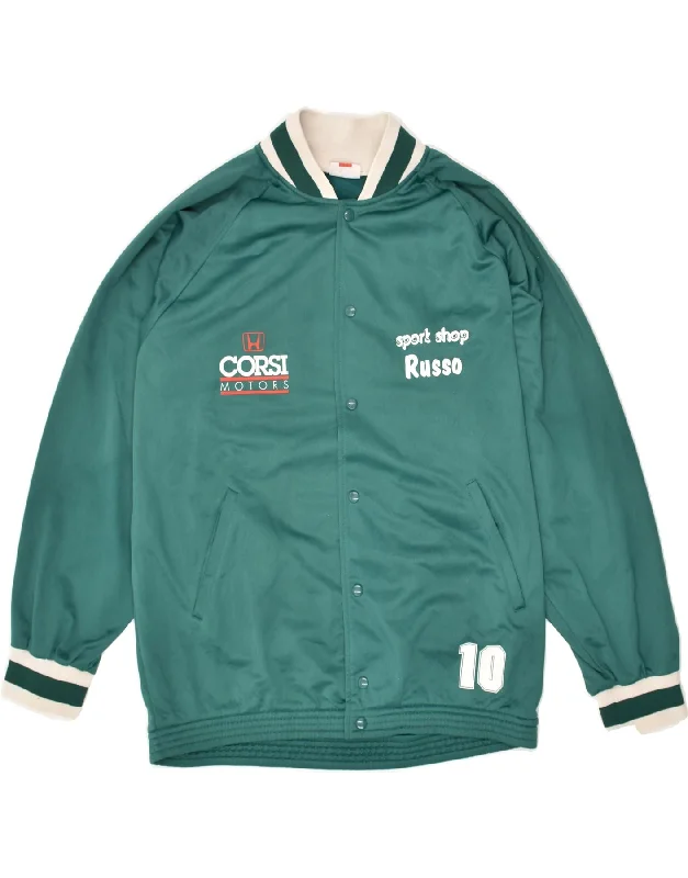 Men's Coats with Embroidered DetailsCHAMPION Mens Graphic Bomber Jacket UK 40 Large Green Polyester Men's Coats with Embroidered DetailsCHAMPION Mens Graphic Bomber Jacket UK 40 Large Green Polyester