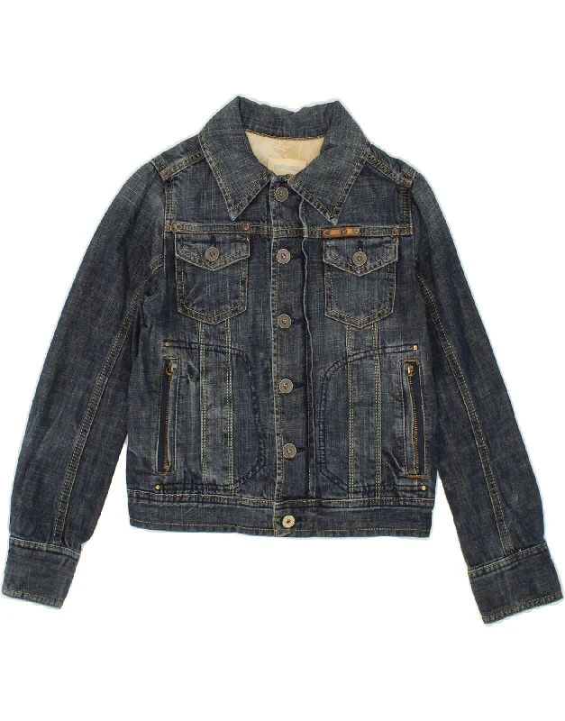 Men's Coats for Cold WeatherDIESEL Girls Denim Jacket 6-7 Years Small Navy Blue Cotton Men's Coats for Cold WeatherDIESEL Girls Denim Jacket 6-7 Years Small Navy Blue Cotton