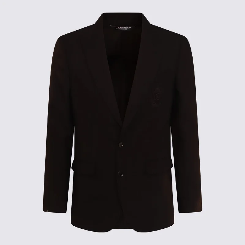 Men's Coats with Patchwork DesignsDolce & Gabbana Jackets Black