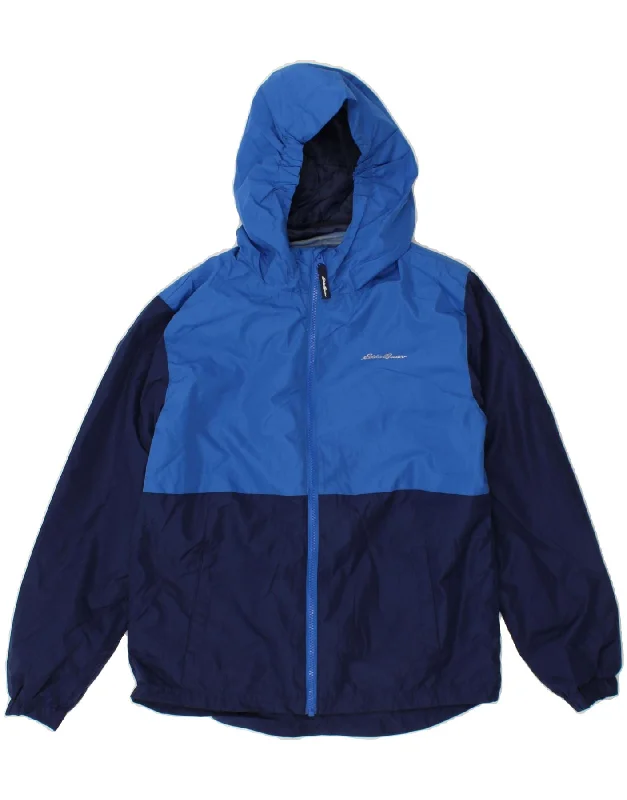 Men's Coats for City WearEDDIE BAUER Boys Hooded Rain Jacket 14-15 Years Large Navy Blue Men's Coats for City WearEDDIE BAUER Boys Hooded Rain Jacket 14-15 Years Large Navy Blue