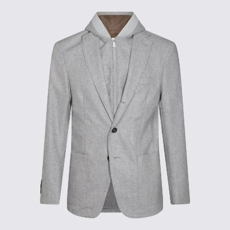 Best Men's Leather CoatsEleventy Jackets Grey