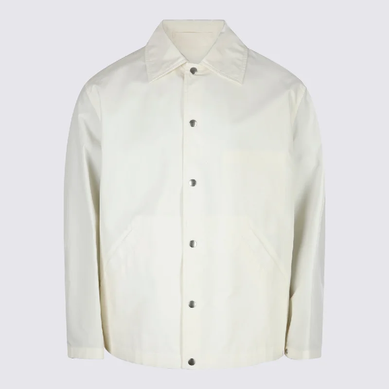 Men's Coats with Removable LiningsJil Sander Jackets Beige