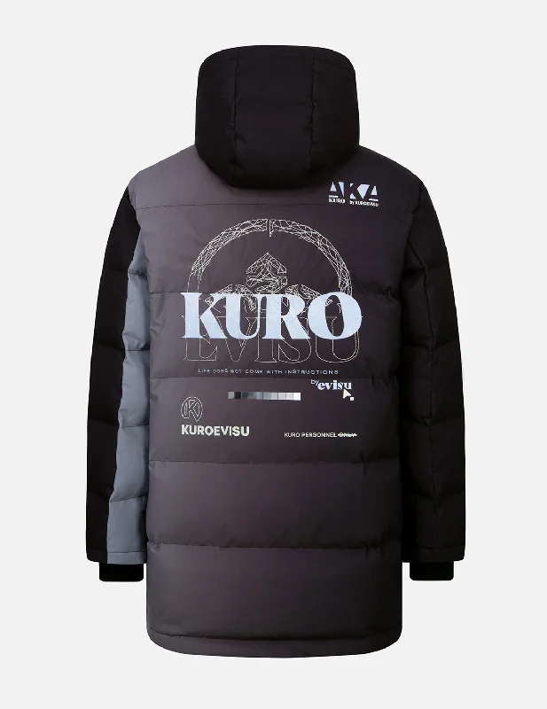 Men's Coats for AutumnKamon and Logo Embroidered Gradient Down Jacket