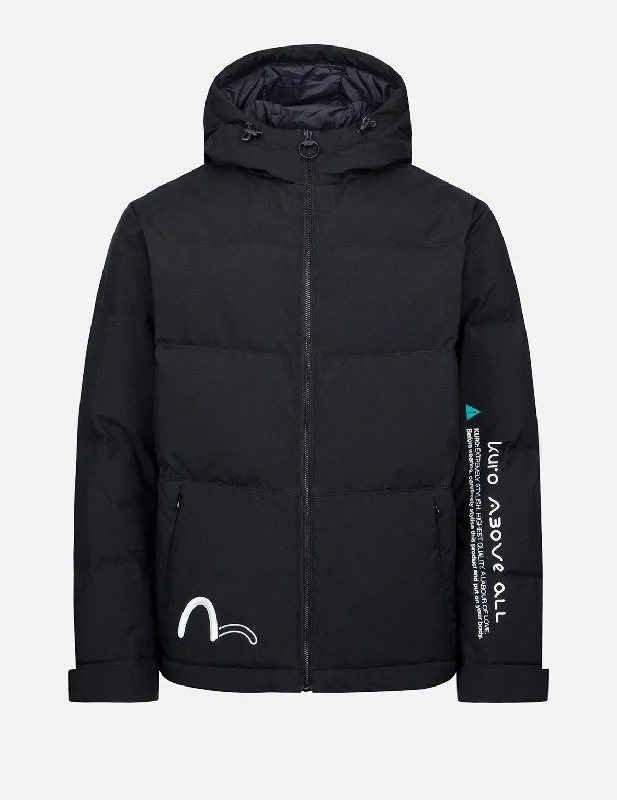 Men's Coats with Snap ButtonsKamon Embossed Down Jacket