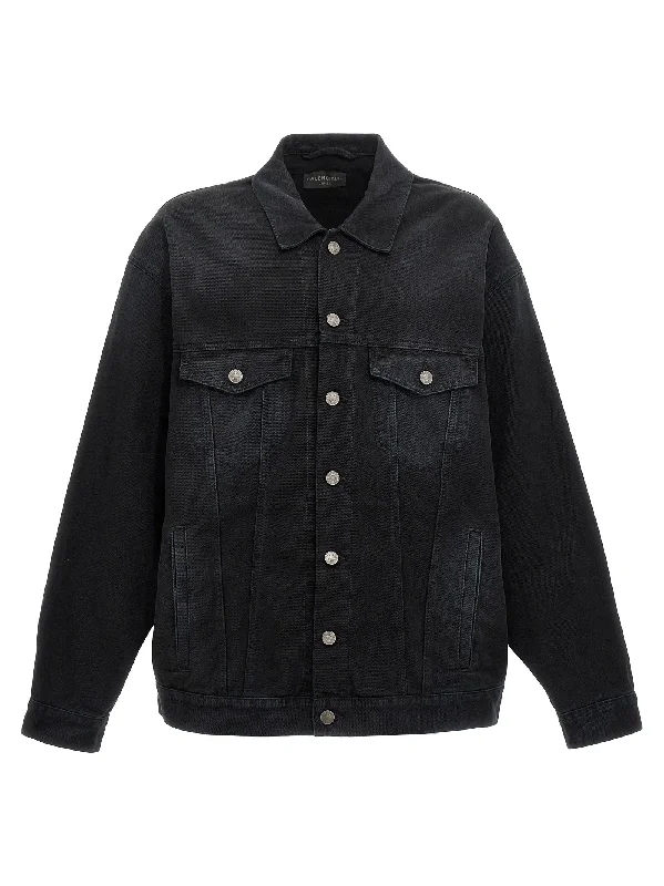 Men's Coats with Inner PocketsLogo Print Jacket