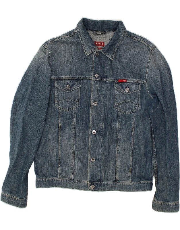 Fashionable Men's Denim JacketsMUSTANG Mens Denim Jacket UK 42 XL Blue Cotton