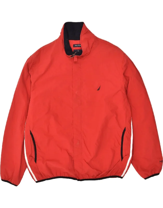 Men's Coats with Synthetic InsulationNAUTICA Mens Bomber Jacket UK 40 Large Red Nylon Men's Coats with Synthetic InsulationNAUTICA Mens Bomber Jacket UK 40 Large Red Nylon