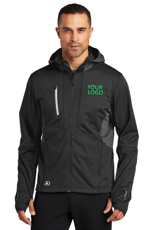 Men's Coats with Fur TrimOGIO ENDURANCE Pivot Customized Soft Shell Jackets, Blacktop/ Gear Grey Men's Coats with Fur TrimOGIO ENDURANCE Pivot Customized Soft Shell Jackets, Blacktop/ Gear Grey