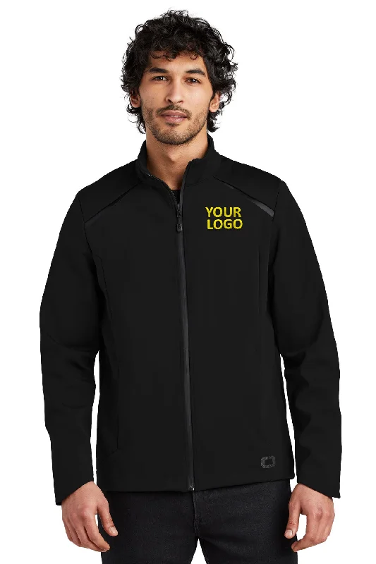 Men's Coats with Vintage StyleOGIO Exaction Custom Soft Shell Jackets, Blacktop