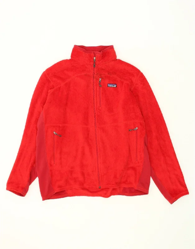 Fashionable Men's Denim JacketsPATAGONIA Mens Vintage Fleece Jacket UK 42 XL Red Polyester Fashionable Men's Denim JacketsPATAGONIA Mens Vintage Fleece Jacket UK 42 XL Red Polyester