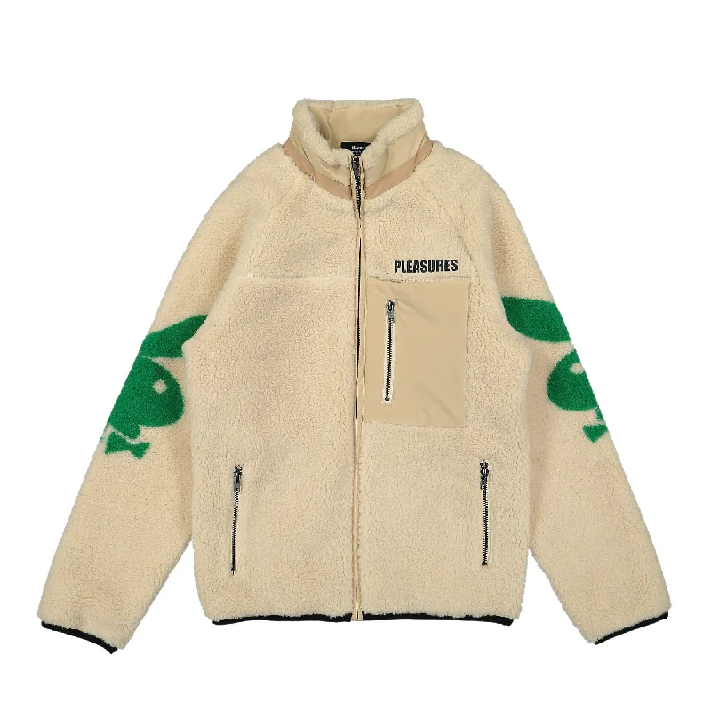 Versatile Men's Pea CoatsBunny Sherpa Zip Up Jacket