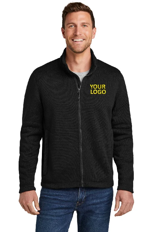 Men's Coats with Ripstop FabricPort Authority Arc Sweater Fleece Customized Jackets, Deep Black Men's Coats with Ripstop FabricPort Authority Arc Sweater Fleece Customized Jackets, Deep Black