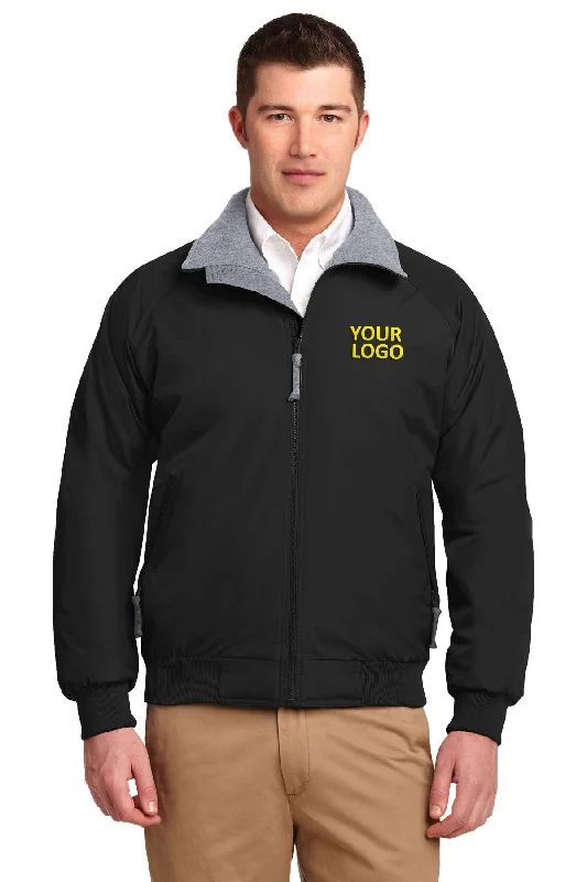 Men's Coats for Dressy OccasionsPort Authority Challenger Customized Jackets, True Black/ Grey Heather