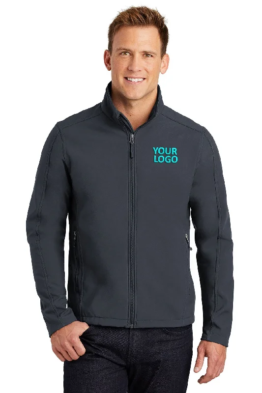 Men's Coats with Quilted LiningPort Authority Core Soft Shell Customized Jackets, Battleship Grey Men's Coats with Quilted LiningPort Authority Core Soft Shell Customized Jackets, Battleship Grey