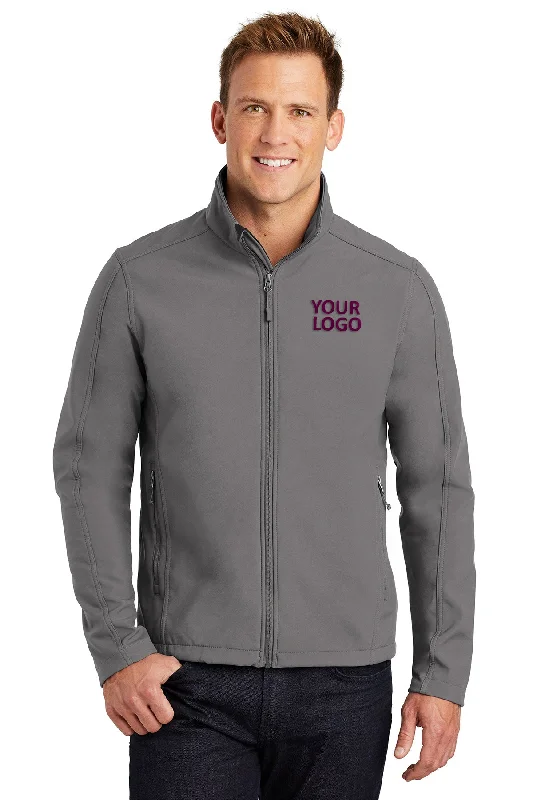 Men's Coats for Tall MenPort Authority Core Soft Shell Customized Jackets, Deep Smoke Men's Coats for Tall MenPort Authority Core Soft Shell Customized Jackets, Deep Smoke