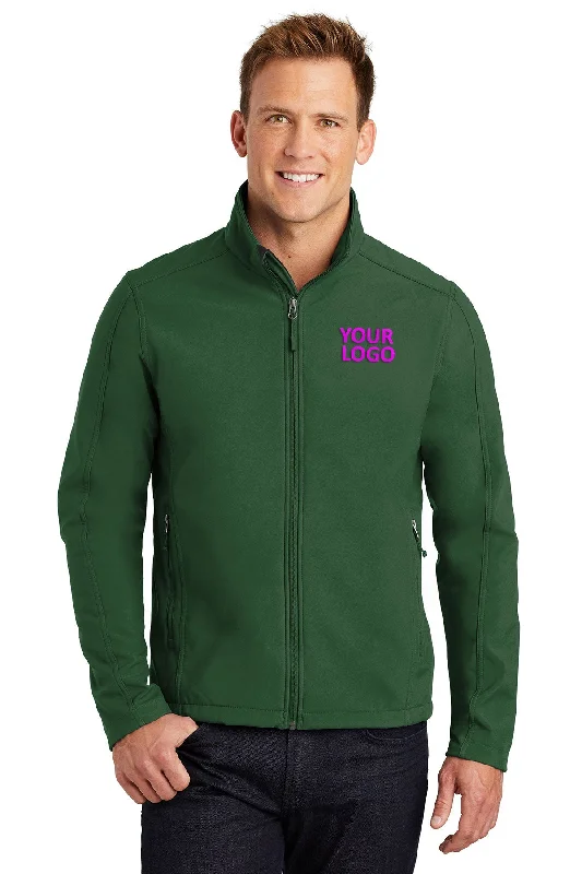 Men's Coats for Outdoor ActivitiesPort Authority Core Soft Shell Customized Jackets, Forest Green Men's Coats for Outdoor ActivitiesPort Authority Core Soft Shell Customized Jackets, Forest Green