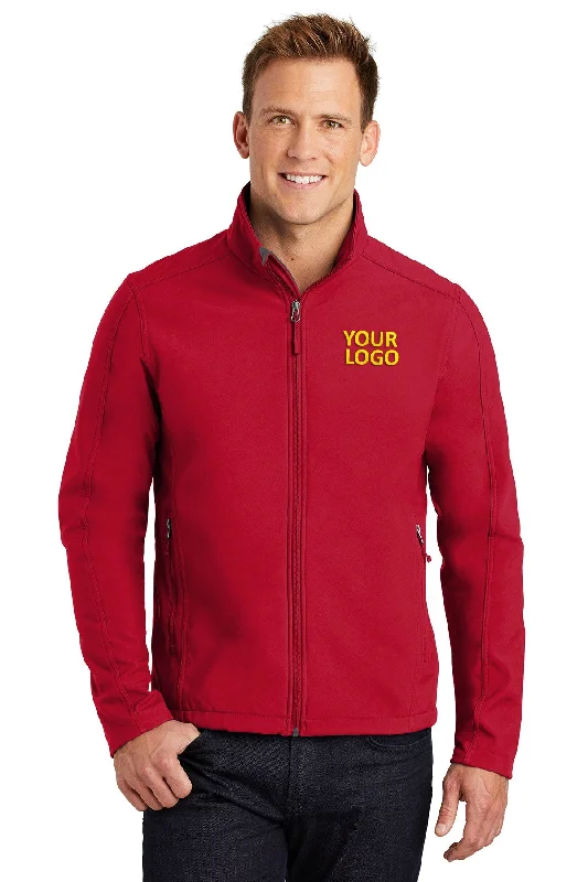 Best Men's Leather CoatsPort Authority Core Soft Shell Customized Jackets, Rich Red