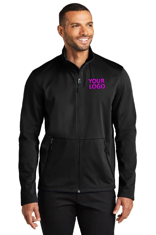 Essential Men's Puffer JacketsPort Authority Flexshell Custom Jackets, Deep Black