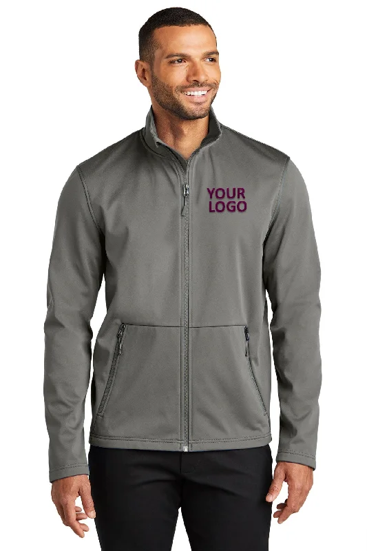 Classic Men's Trench CoatsPort Authority Flexshell Custom Jackets, Smoke Grey