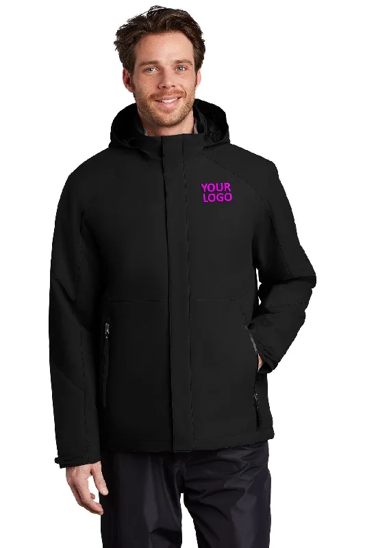 Men's Coats with ButtonsPort Authority Insulated Waterproof Custom Tech Jackets, Deep Black Men's Coats with ButtonsPort Authority Insulated Waterproof Custom Tech Jackets, Deep Black