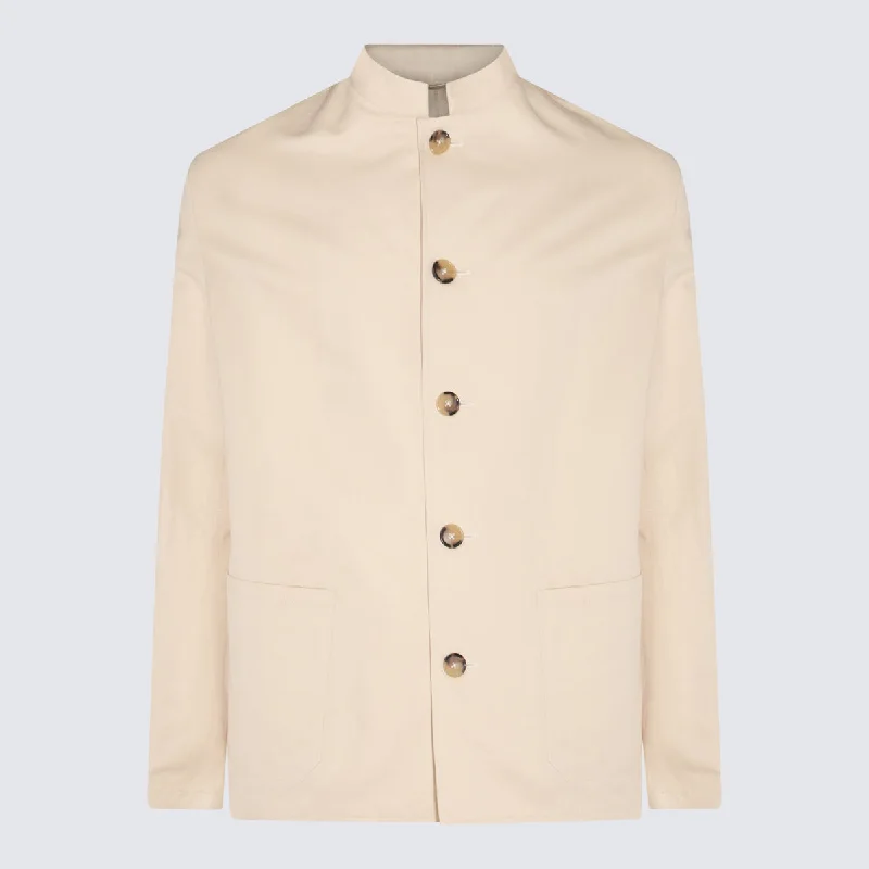 Men's Coats for Rainy WeatherPt Torino Jackets Cream