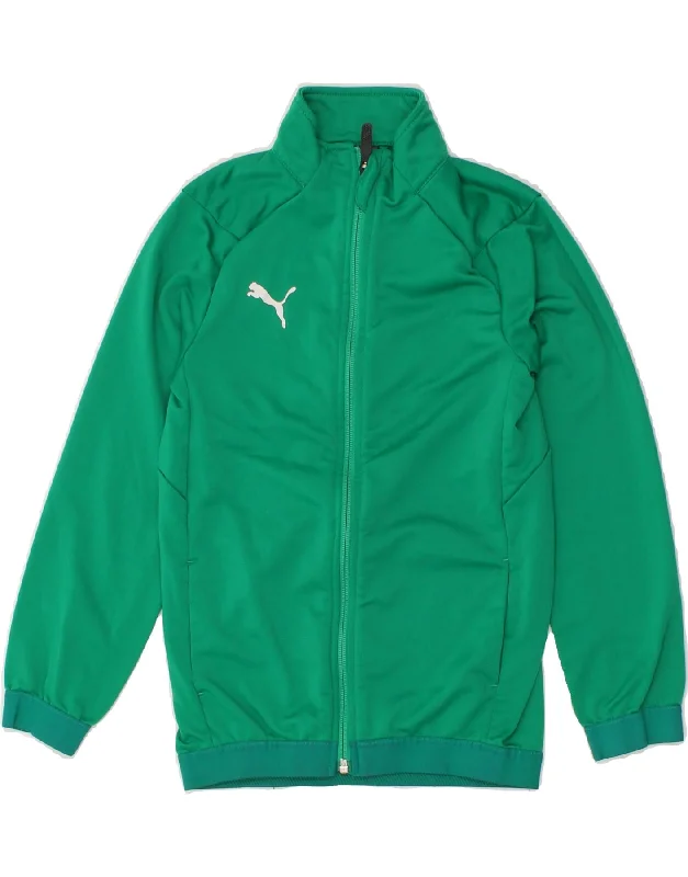 Men's Coats Made in ItalyPUMA Boys Tracksuit Top Jacket 9-10 Years  Green Polyester